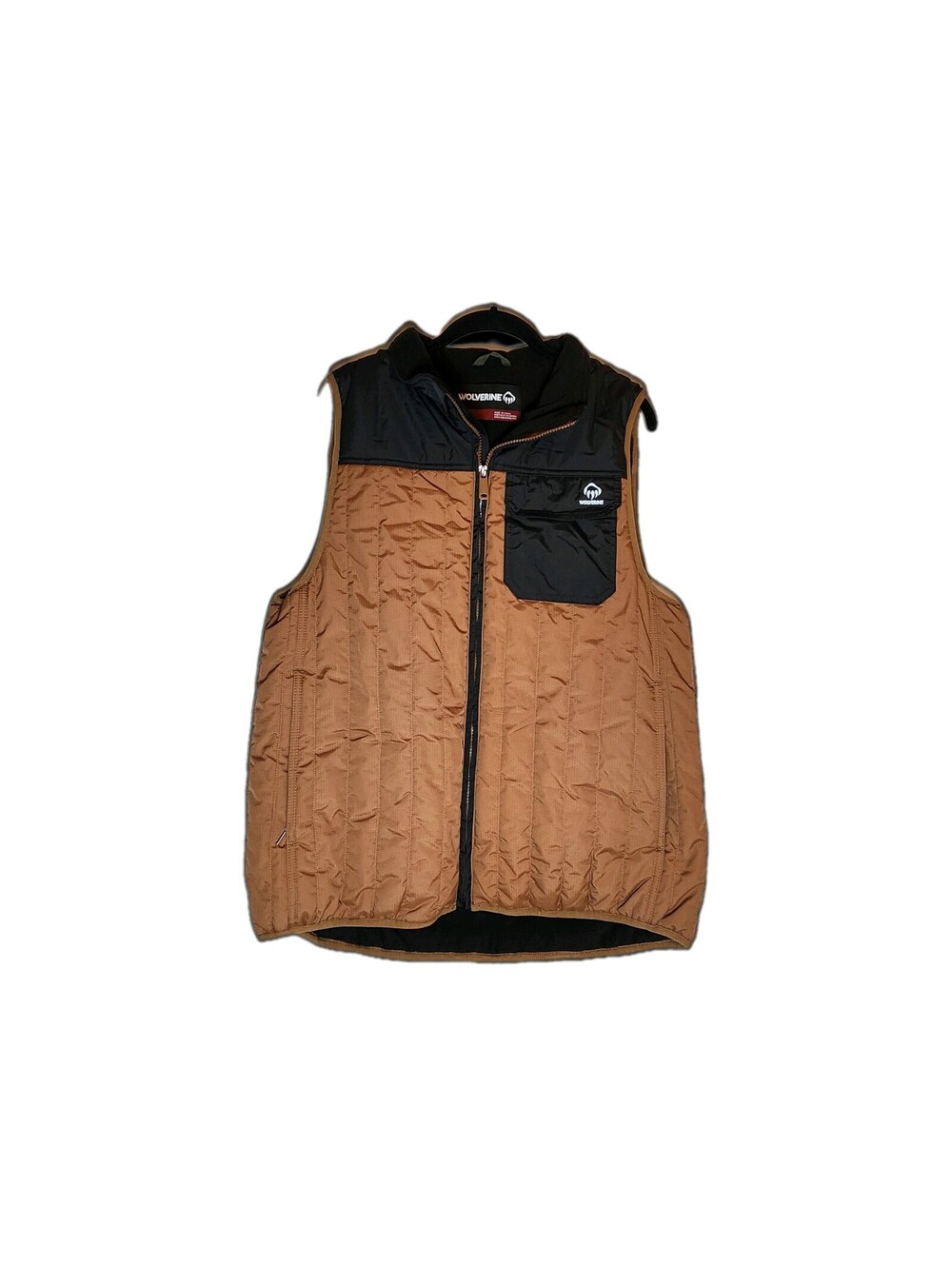 Wolverine Men's I-90 Insulated Vest Pecan Brown Water Resistant Size Medium NWOT